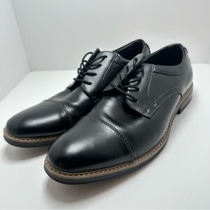 NWT NUNN BUSH Carmelo Cap Toe Leather Oxfords  COMFORT GEL Mens Size 12 black